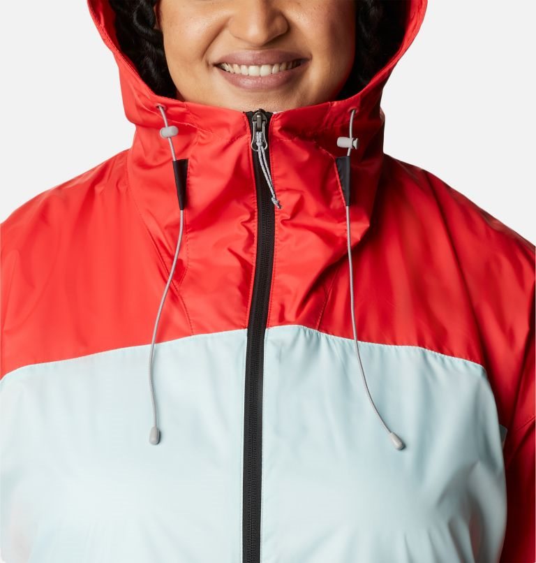 Columbia Alpine Chill Windbreaker Jakke Dame Rød Mint | Plus Size 80637S